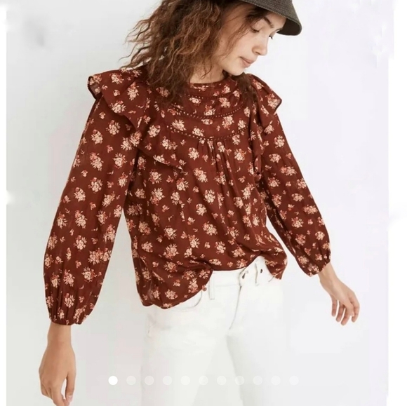 Madewell Tops - MADEWLL prairie top.